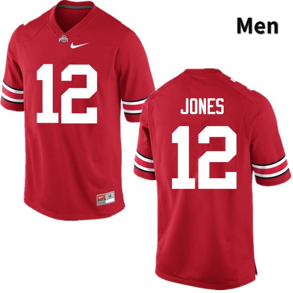 Ohio State Buckeyes Cardale Jones Men's #12 Red Game Stitched College Football Jersey